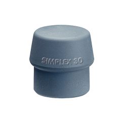 Embouts de rechange pour maillet à frappe amortie Simplex Ø 30 mm, TPE-mid = gris, mi-dure