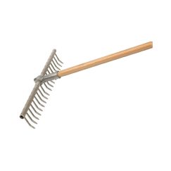 Râteau à semailles et à aplanir pour l'horticultur 18 dents, pour semailles