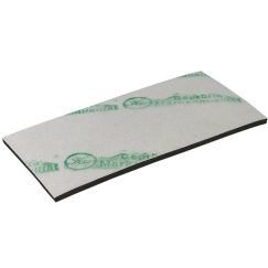 Eponge en caoutchouc cellulaire fermetures velcro Coleur: noir, Grandeur mm: 280X140