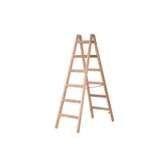 Echelle double à échelons en bois, Échelons: 2x12, Long. env. m: 3.48