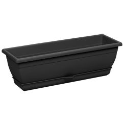Caisse pour plantes "Venere a. soucoupe"  anthr. Mesure extérieure cm: 60X20, Hauteur cm: 17