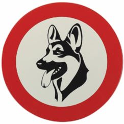 17.72A Chiens interdit "Berger allemand" Ø cm: 40